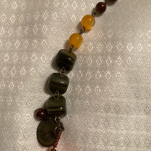 Aris by Treska beautiful beaded long necklace - Picture 4 of 6